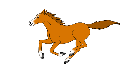 horse clipart animated