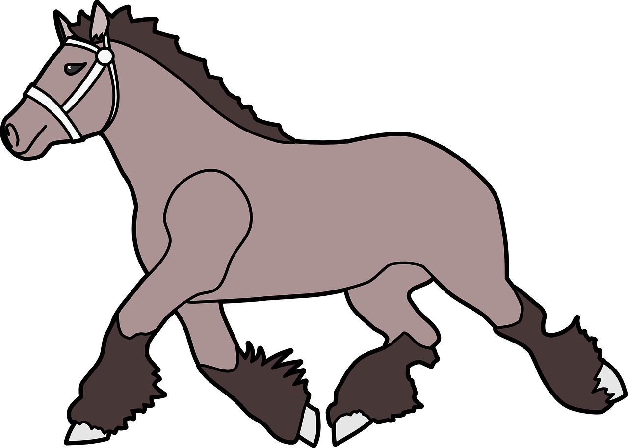 horse clipart trot