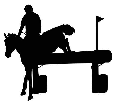 Horse silhouette . Horses clipart cross country