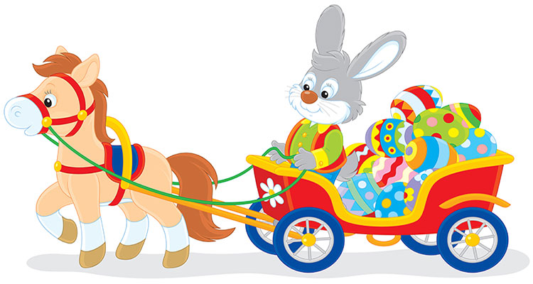 horses clipart easter