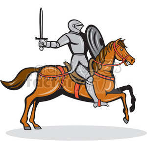 knight clipart horse