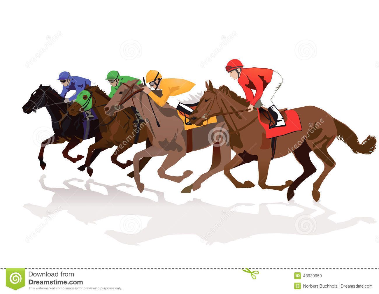 horses clipart race horse