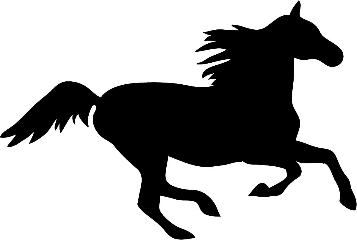 Free horse silhouettes download. Horses clipart silhouette