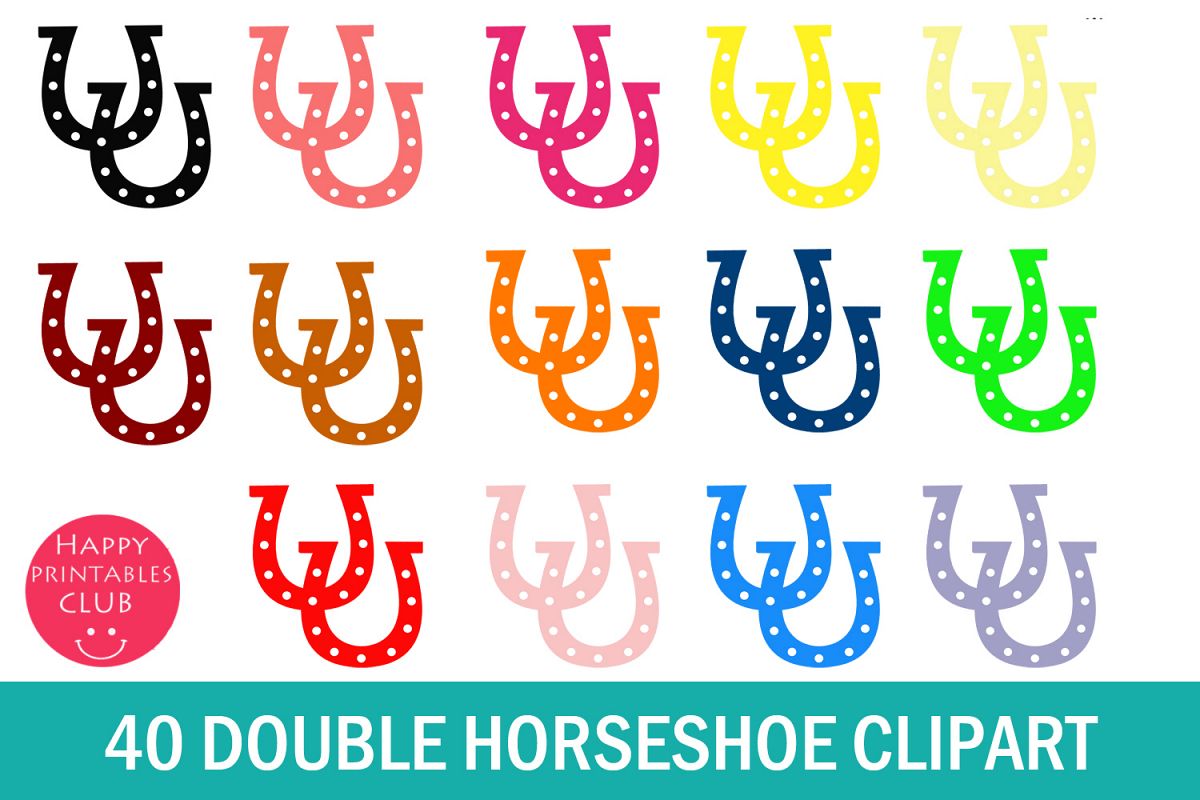 horseshoe clipart double horseshoe