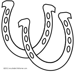 horseshoe clipart double horseshoe