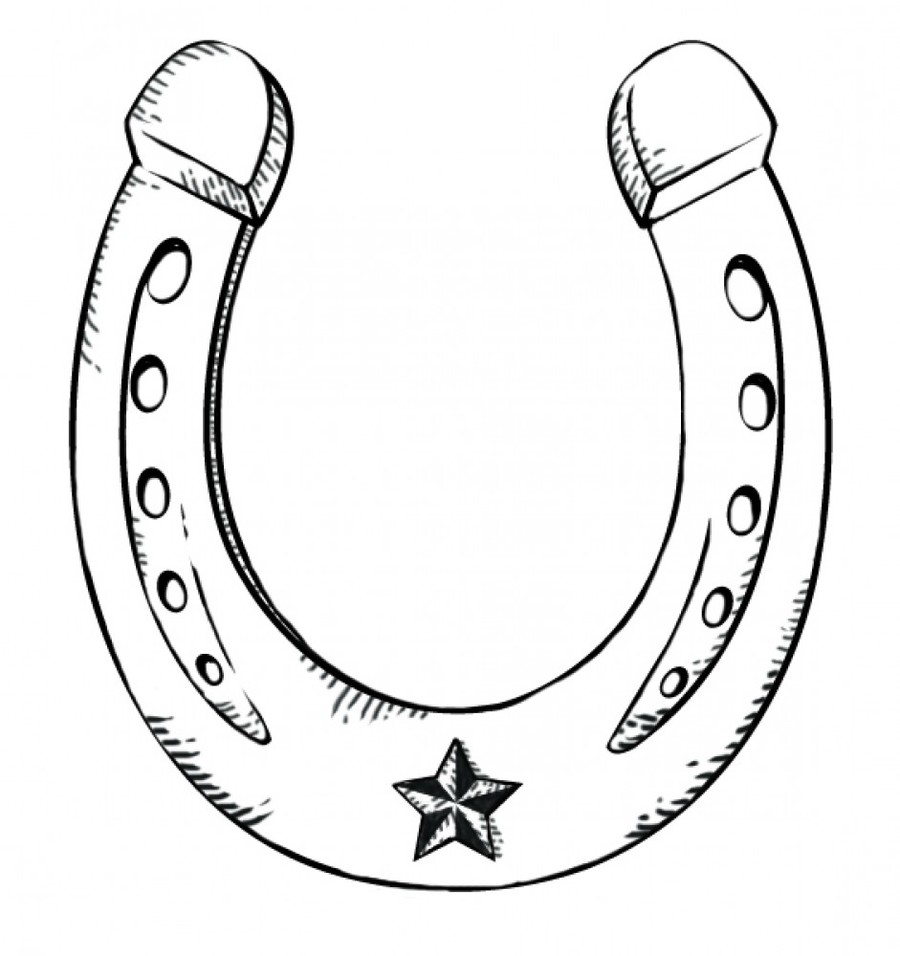 Download drawing clip . Horseshoe clipart drawn