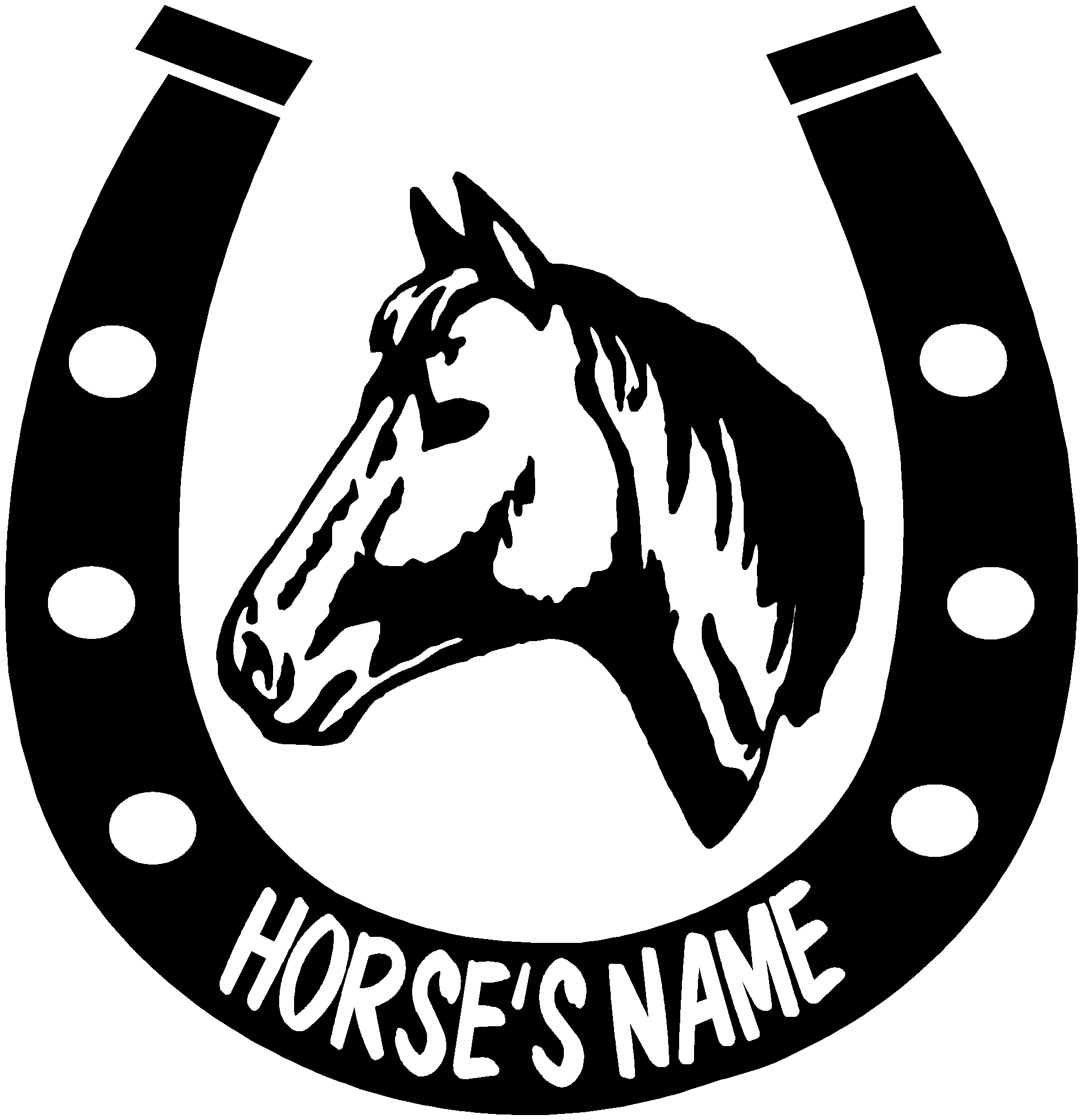 horseshoe clipart horse saddle