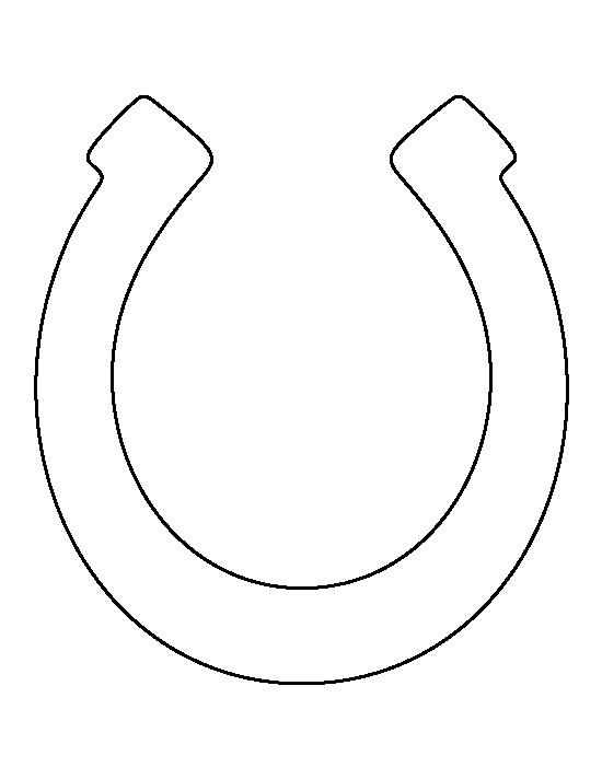 horseshoe clipart letter