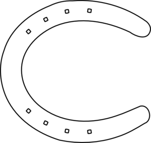 horseshoe clipart outline