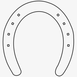 horseshoe clipart outline