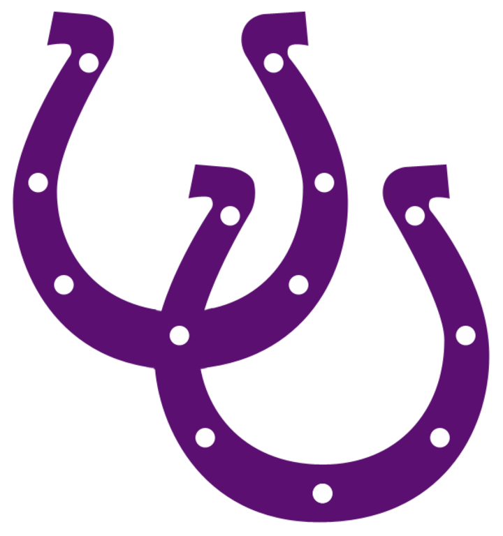horseshoe clipart purple