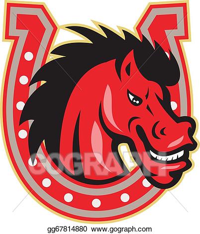 horseshoe clipart red