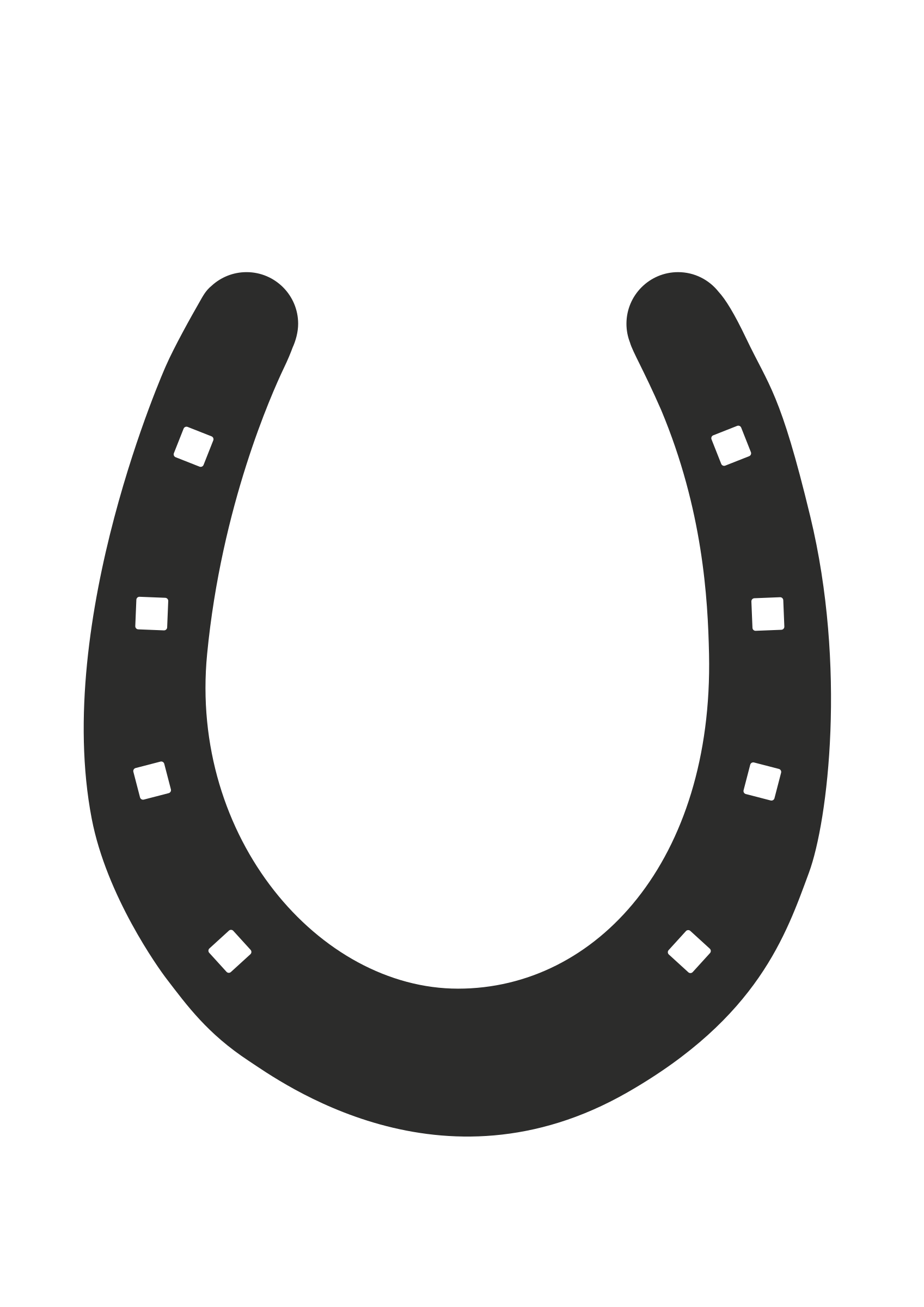 Horseshoe clipart silhouette, Horseshoe silhouette