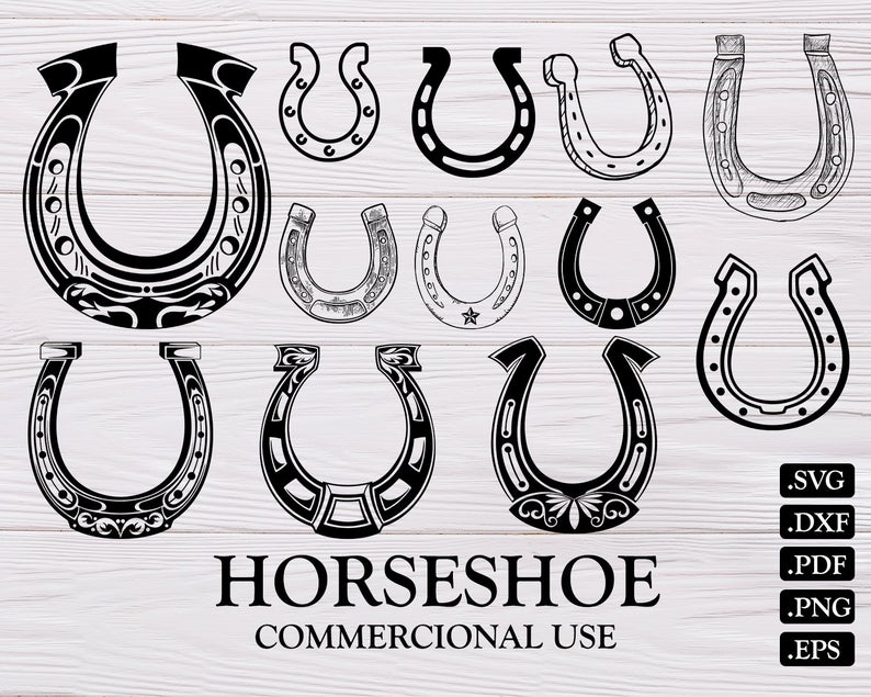 horseshoe clipart svg