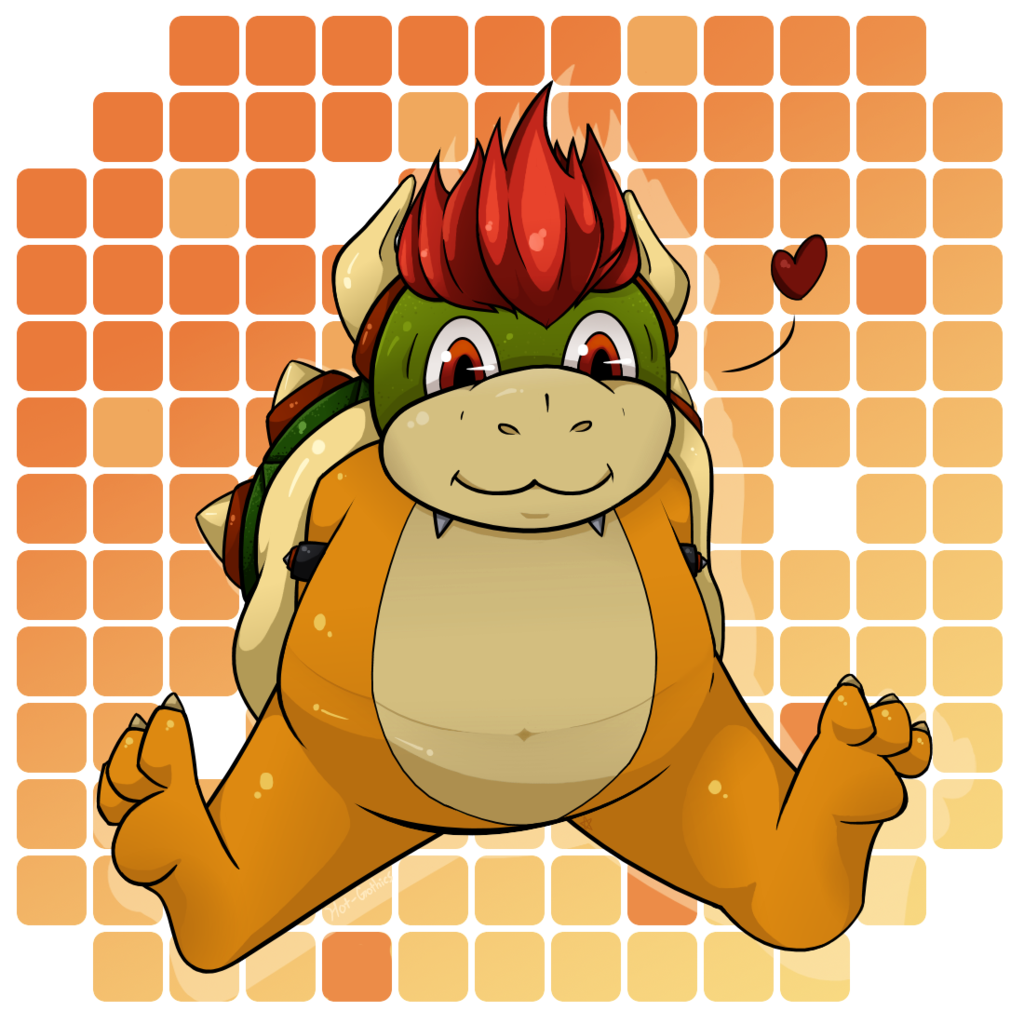 Hot clipart fatter. Fat chibi bowser by