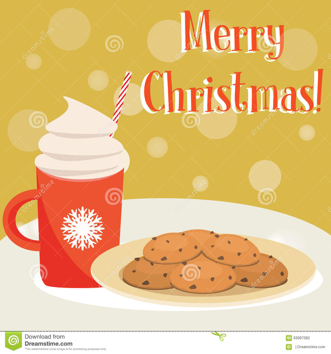hot clipart hot chocolate cookie