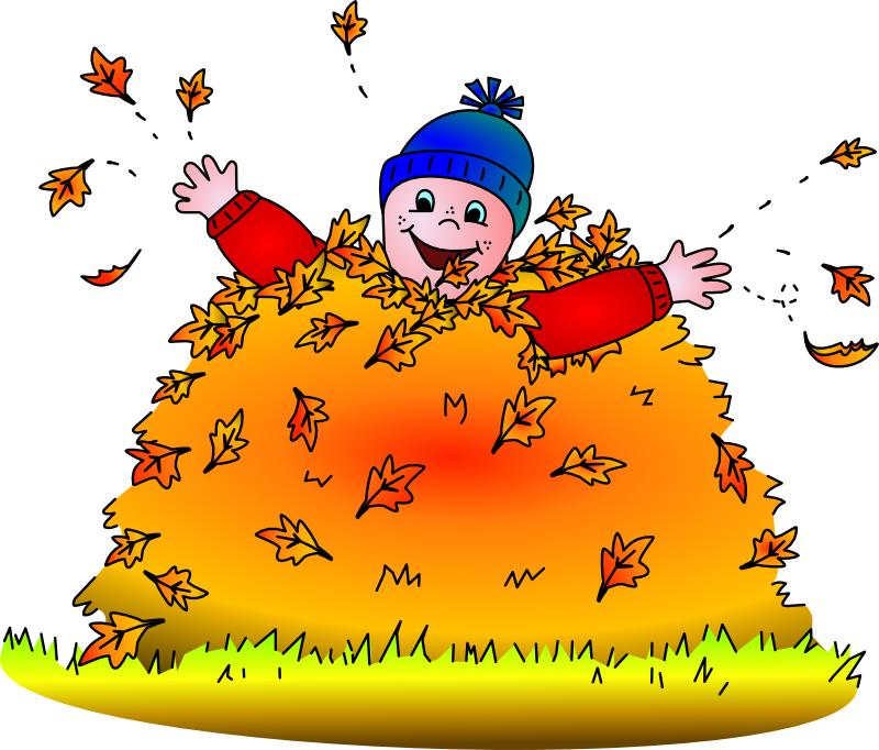 Jumping clipart leaf pile. Is it hot in