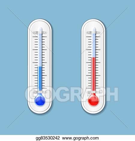 Vector art icon eps. Hot clipart outdoor thermometer