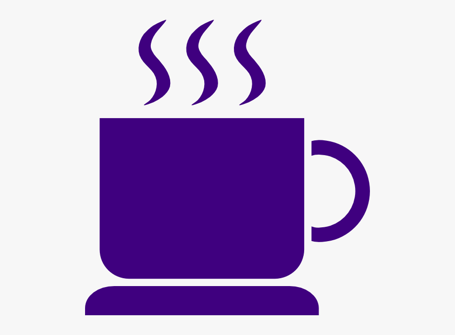 hot clipart purple coffee cup