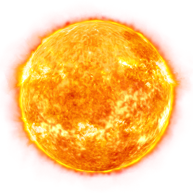 hot clipart sun