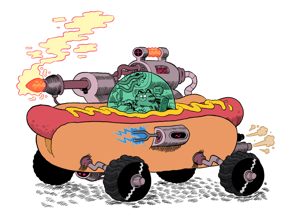 hotdog clipart character