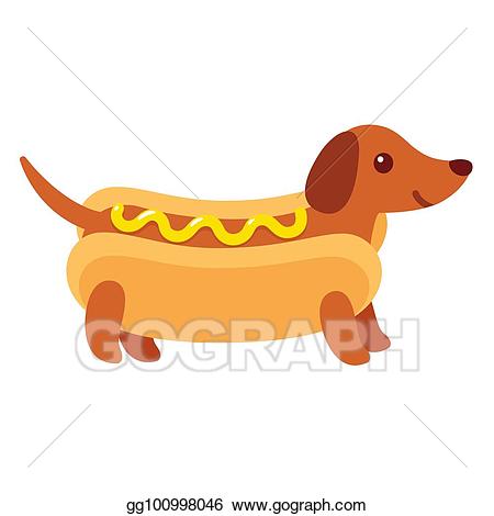 Clip art vector hot. Hotdog clipart cool dog