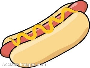 hotdog clipart mustard