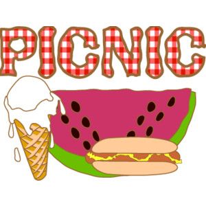 Picnic clipart hot dog. Watermelon border clip art