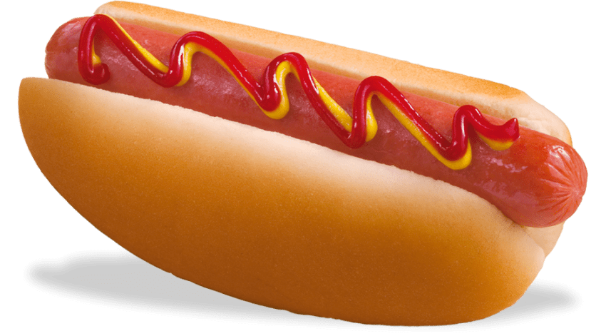 red clipart hotdog
