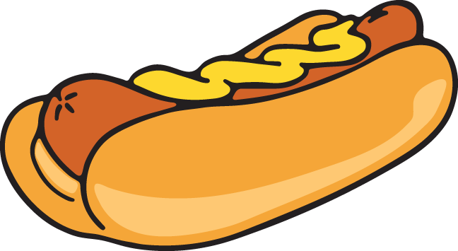 hotdog clipart vector