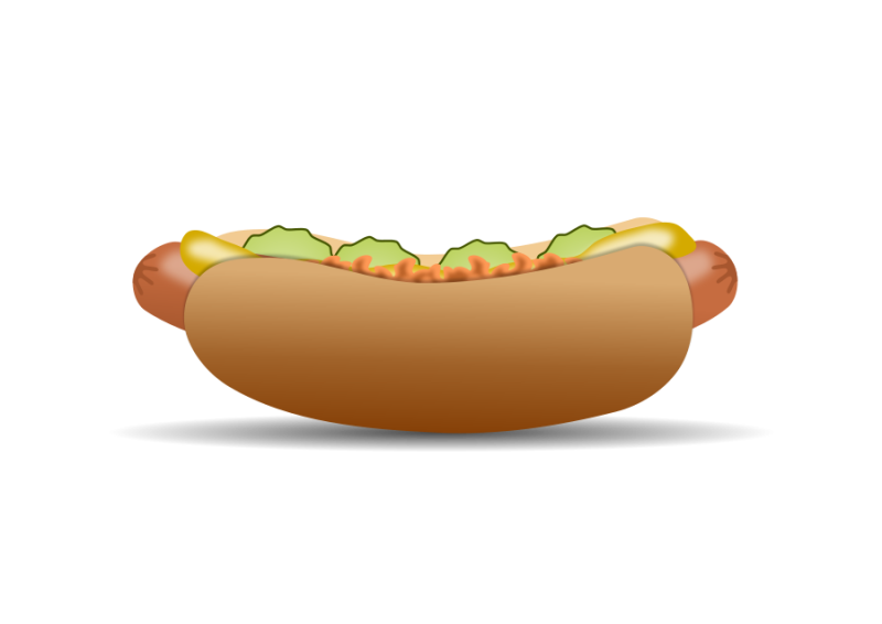 hotdog clipart vector