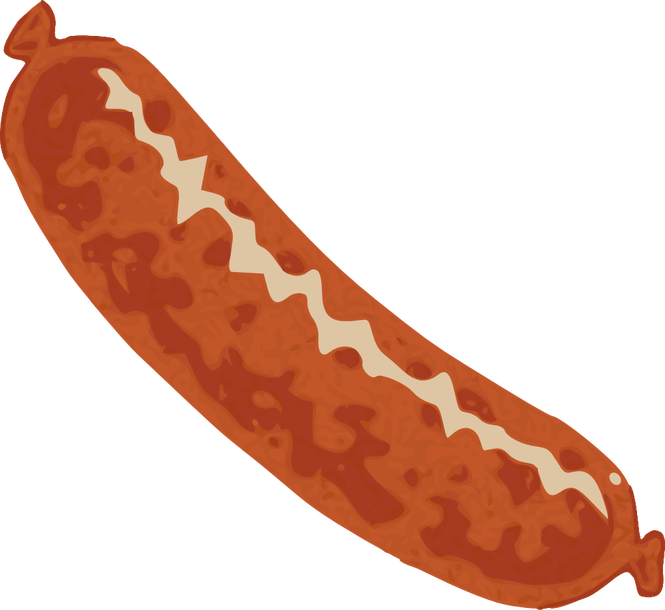 hotdog clipart weiner