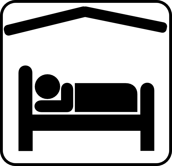 sleeping clipart hotel sign
