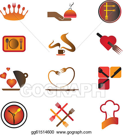 Vector illustration resort and. Hotel clipart meal plan