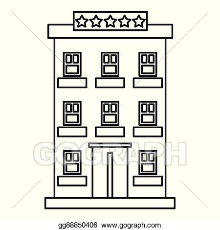 hotel clipart outline