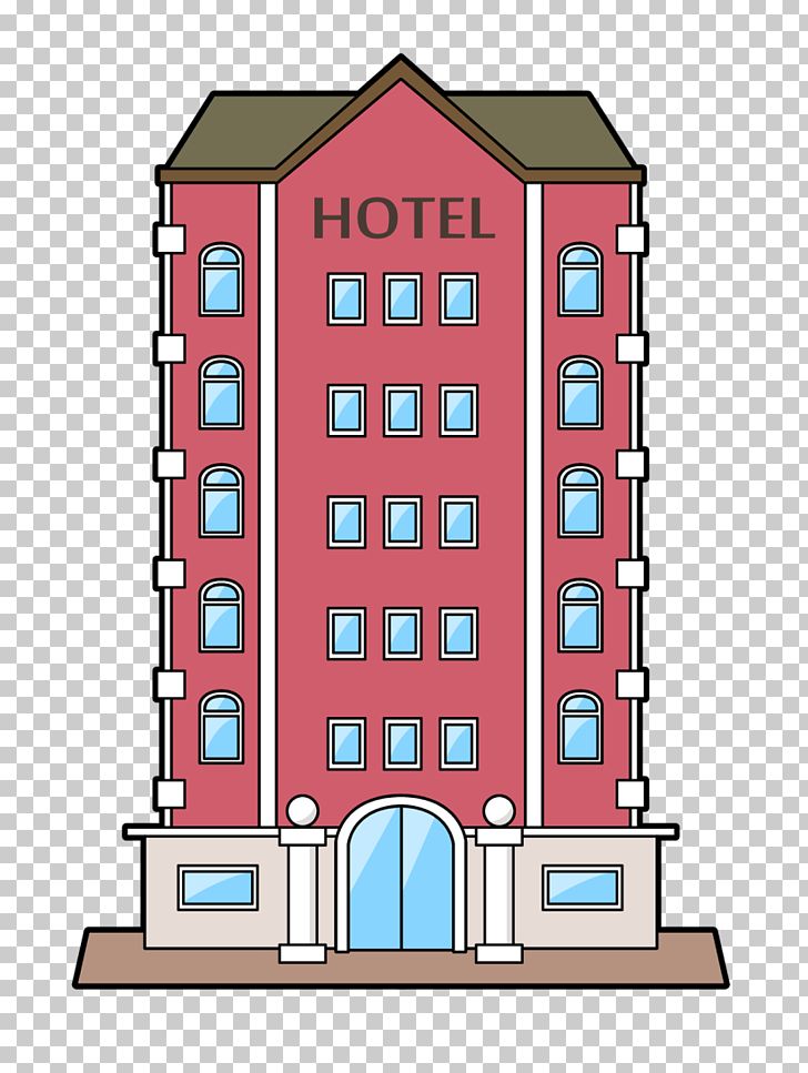 hotel clipart pink building