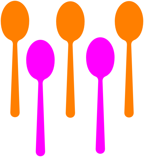 purple clipart spoon