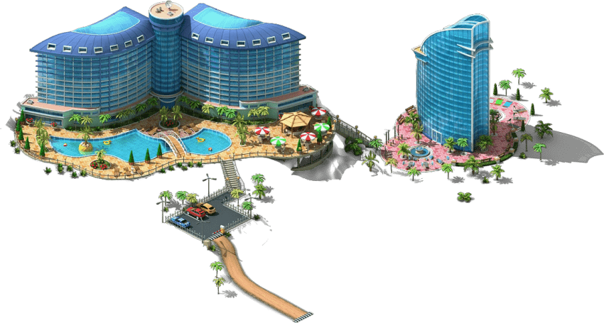 hotel clipart tropical hotel