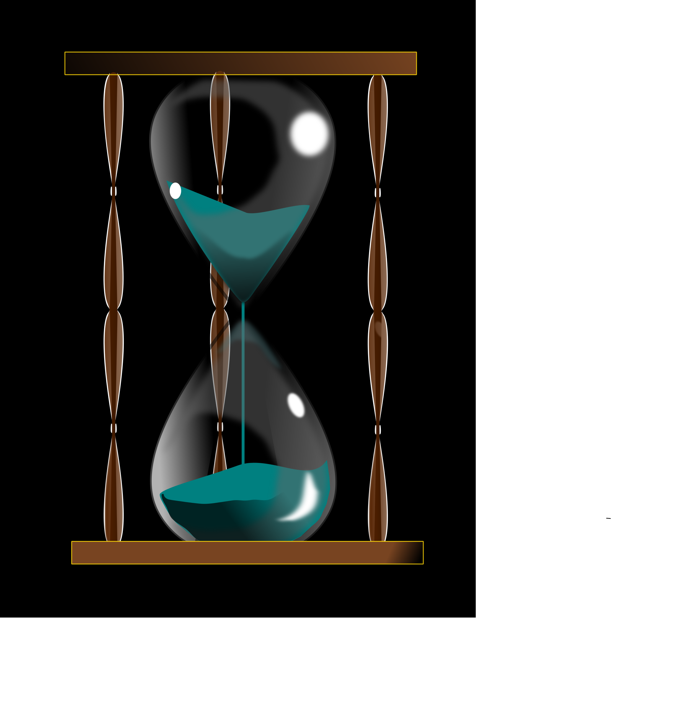 hourglass clipart blue
