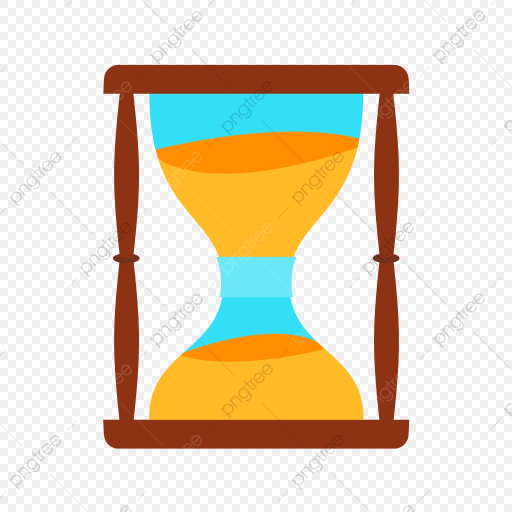 hourglass clipart flat