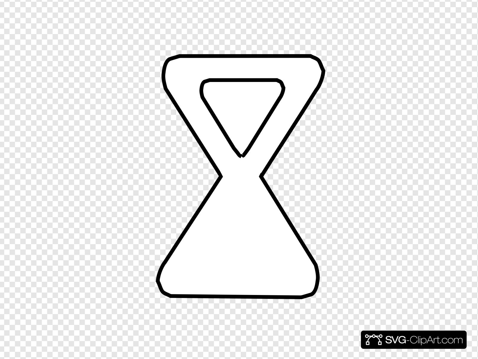 hourglass clipart outline