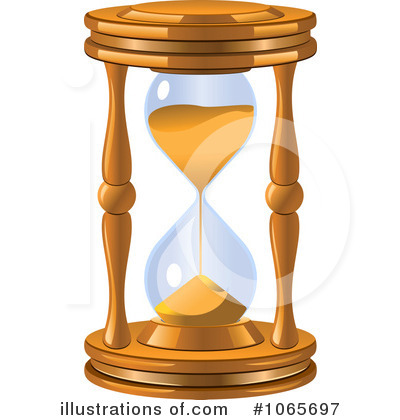 Illustration by vector tradition. Hourglass clipart royalty free