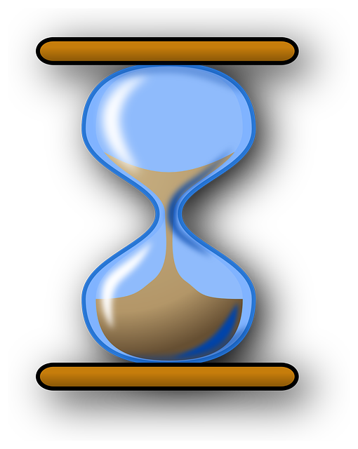 hourglass clipart timely