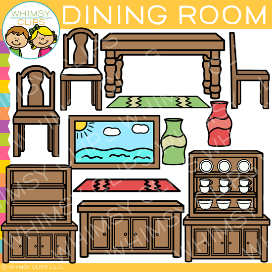 houses clipart dining room