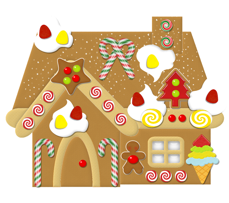 houses clipart gingerbread man