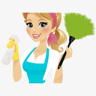 housekeeping clipart cleaning lady