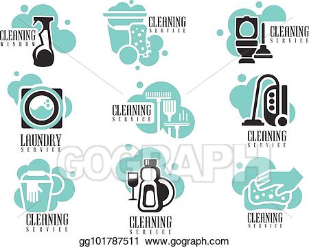 Vector stock house and. Housekeeping clipart laundry logo