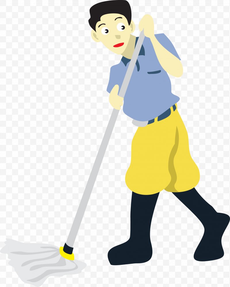 housekeeping clipart scrub floor