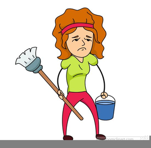 housekeeping clipart woman