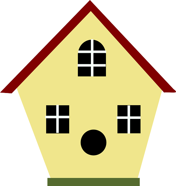 houses clipart birds